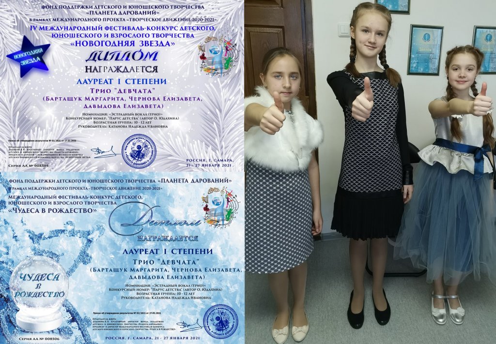 «Девчата» признаны победителями двух международных конкурсов
