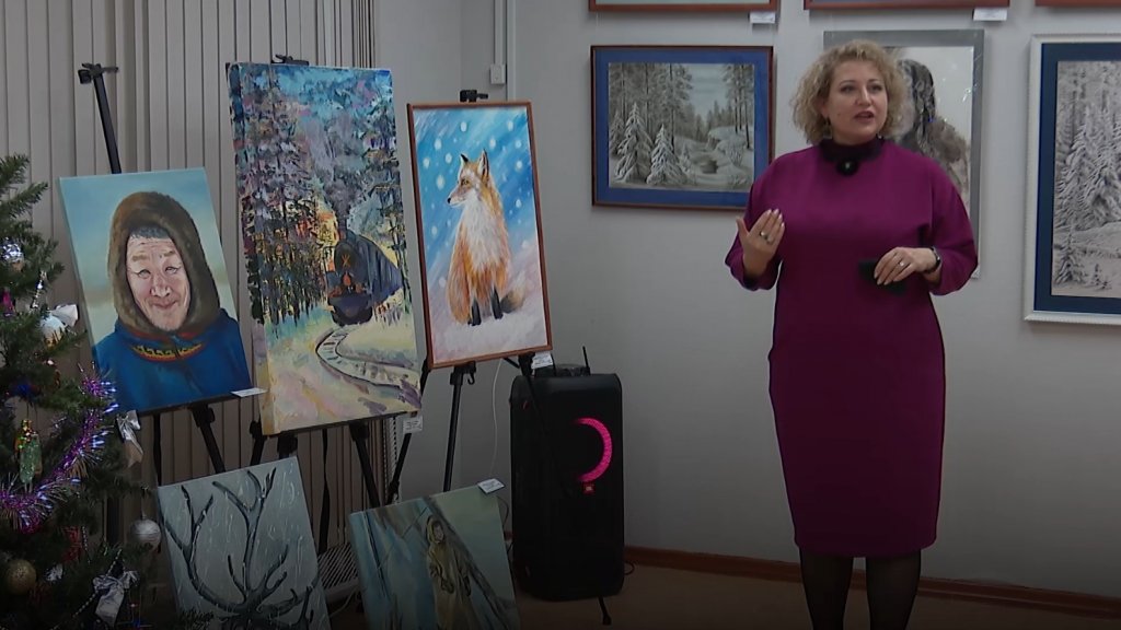 «Артель художников» представила предновогоднюю выставку в ДХШ