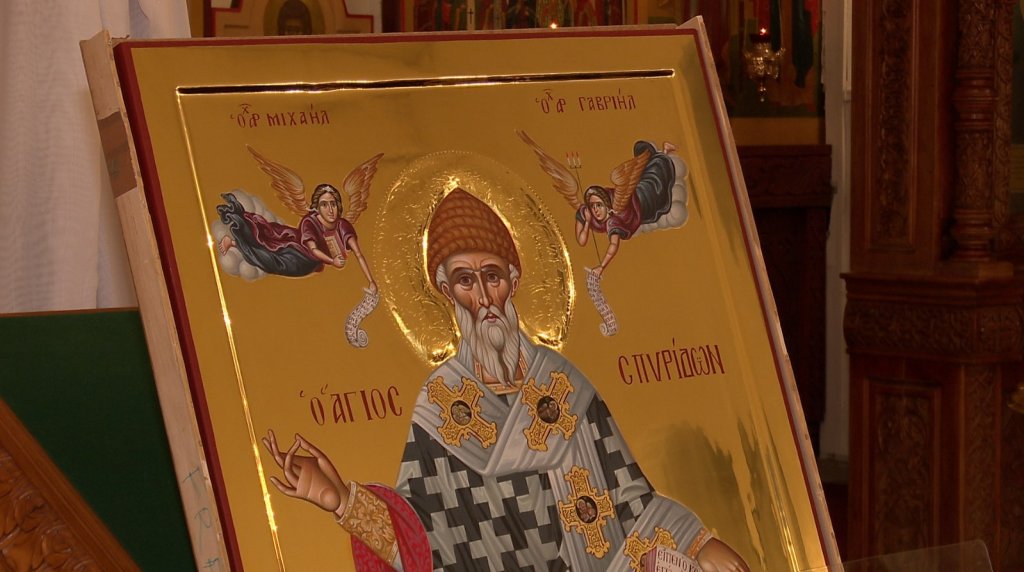 Для храма написали икону святого Спиридона Тримифунтского