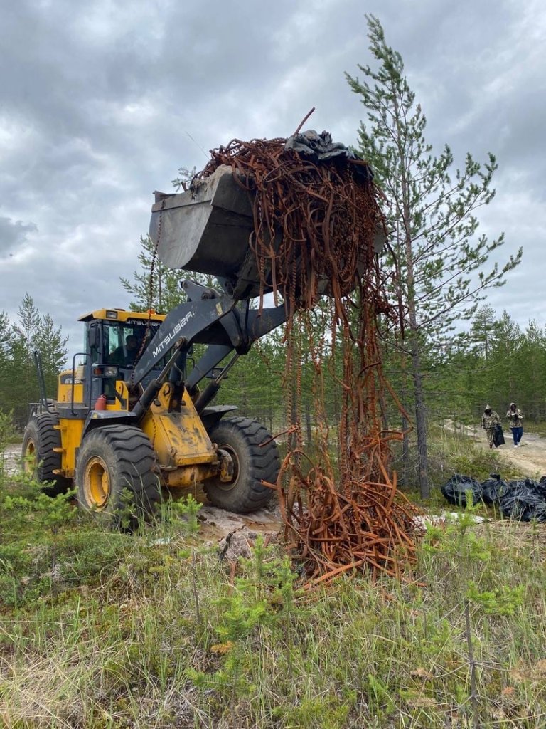 С заботой об экологии. Активисты Муравленко ликвидировали очередную свалку
