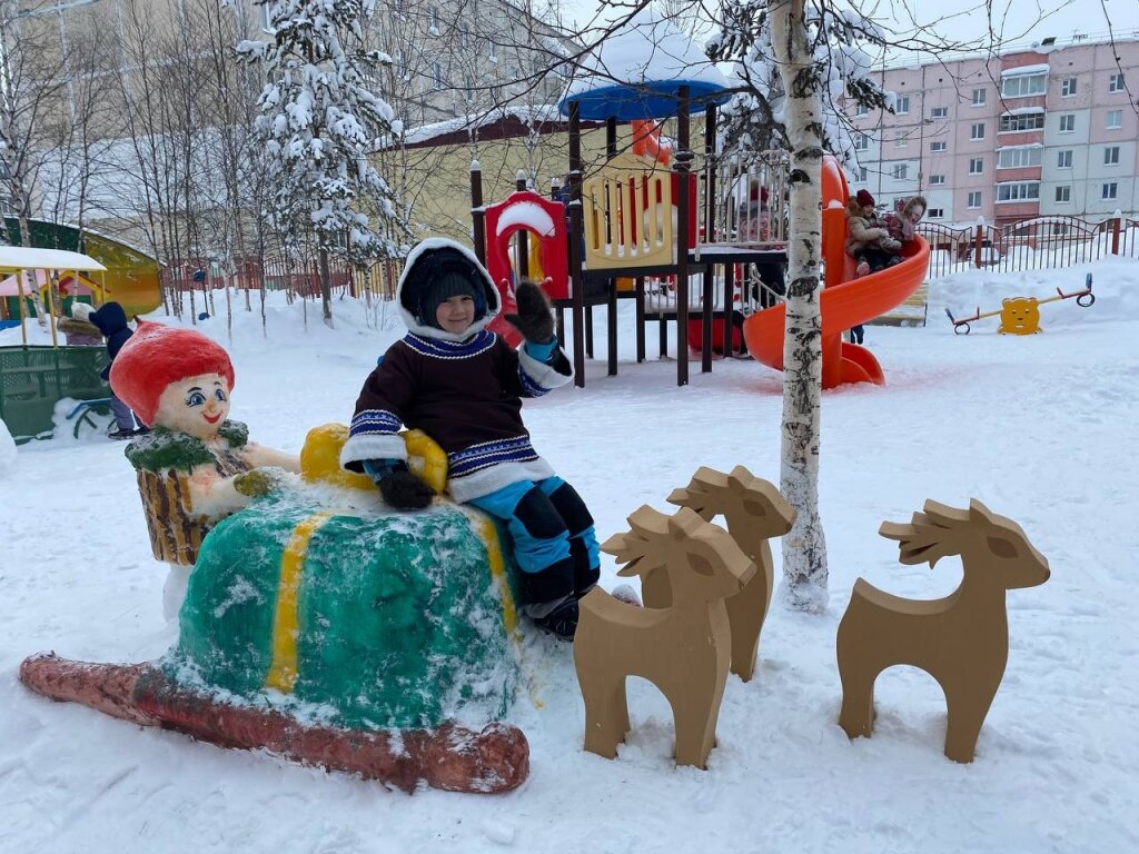«Оленёнок» – победитель окружного конкурса «Снежный городок Эколят – 2023»