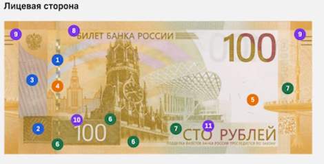 В обращении появились новые 100-рублёвые купюры