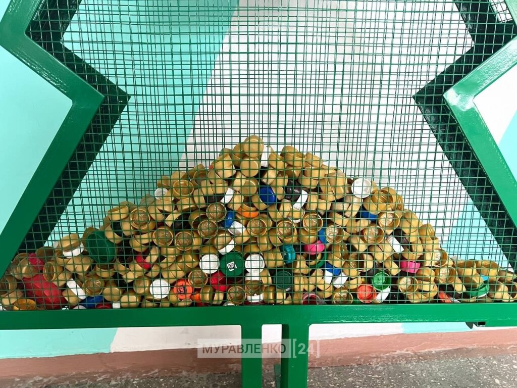 В пришкольном лагере провели акцию «Добрые крышечки»