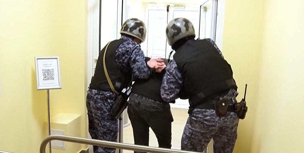 Росгвардейцы провели тренировку по обеспечению безопасности