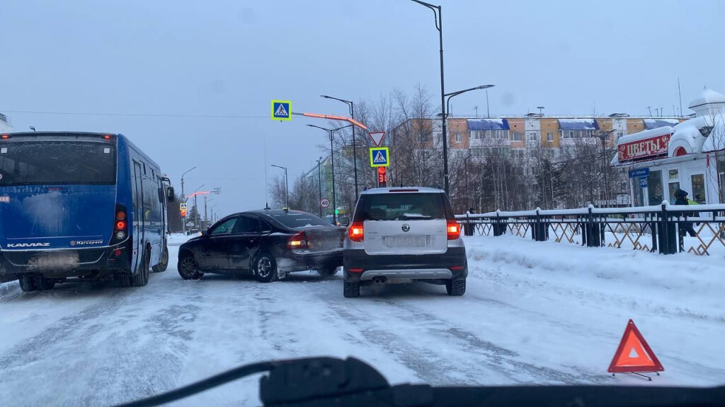Сегодня в Муравленко произошло ДТП