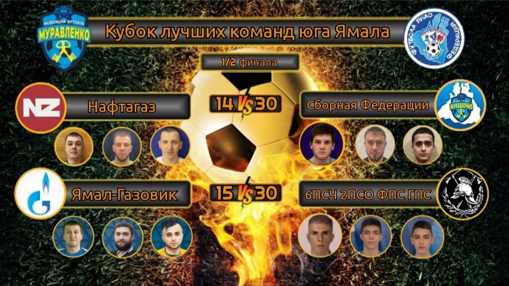 В Муравленко разыграют Кубок лучших команд юга Ямала по футзалу