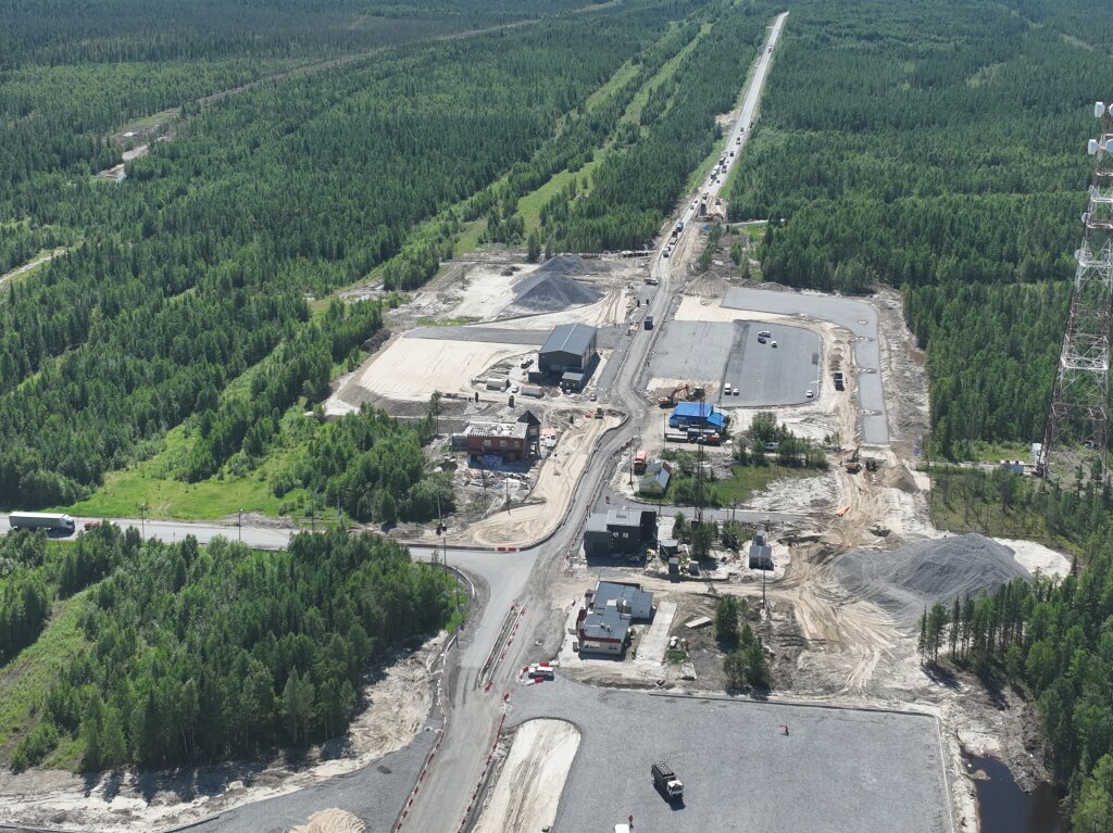 На Карамовке продолжается строительство многофункционального комплекса дорожного сервиса