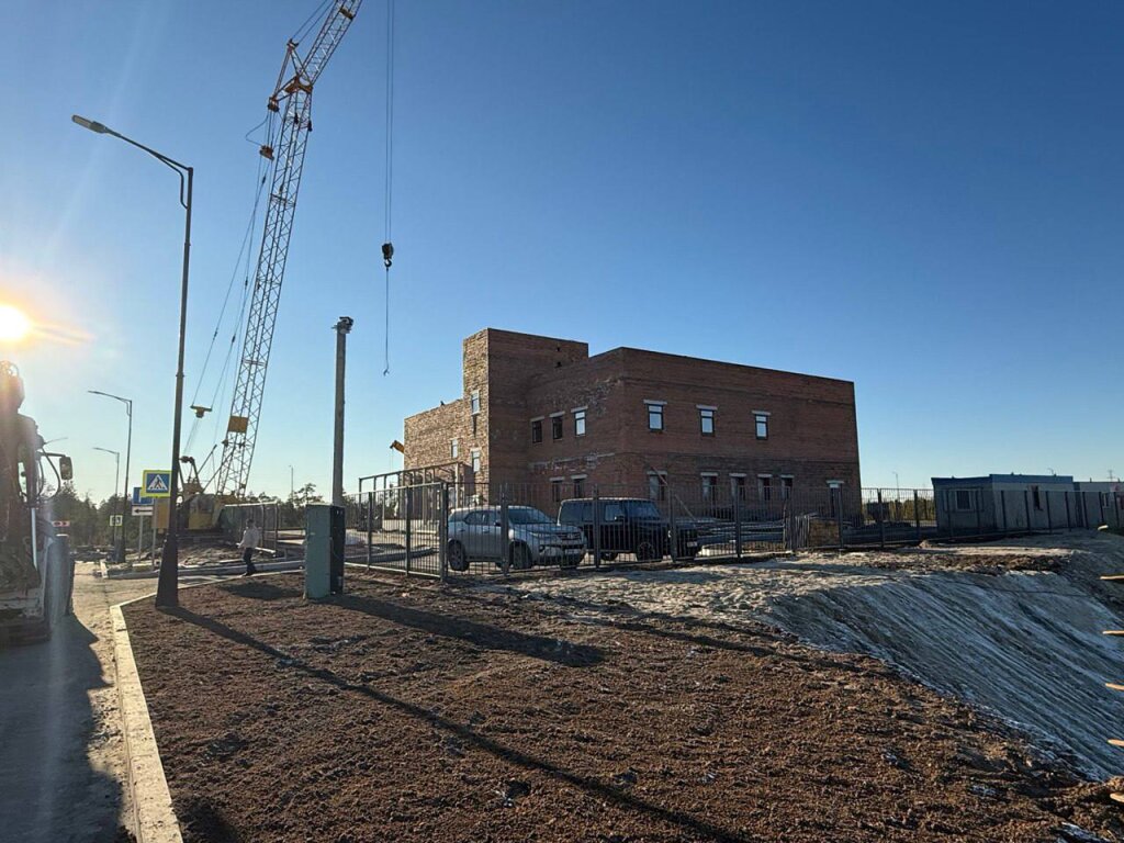 Продолжается строительство здания морга