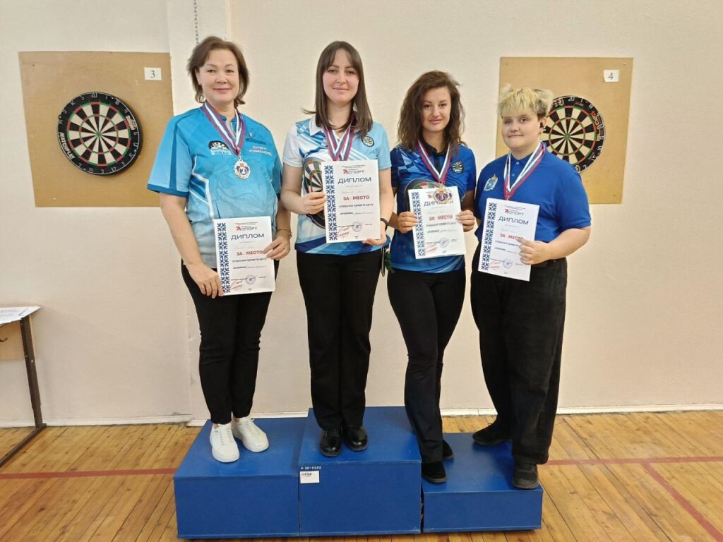 Нелли Пузикова – призёр открытого турнира по дартс в Ноябрьске