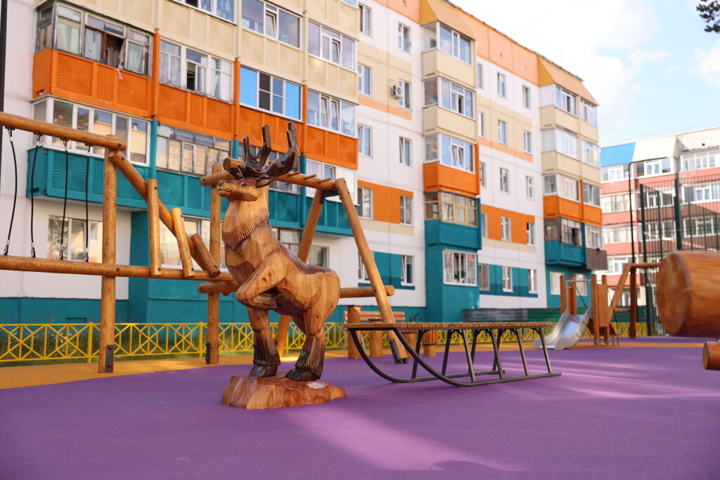 Горожане могут оценить благоустройство детской игровой площадки