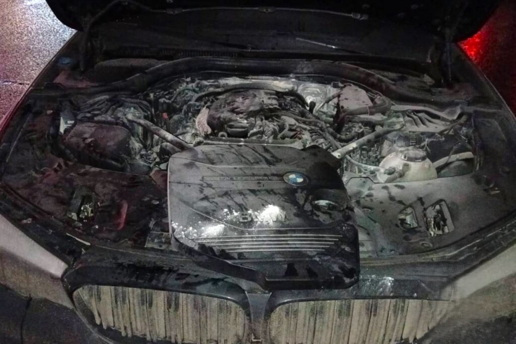 В Муравленко горел автомобиль