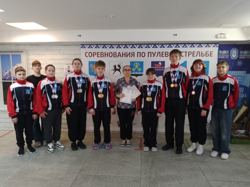 Муравленковцы – победители и призёры окружных соревнований по пулевой стрельбе