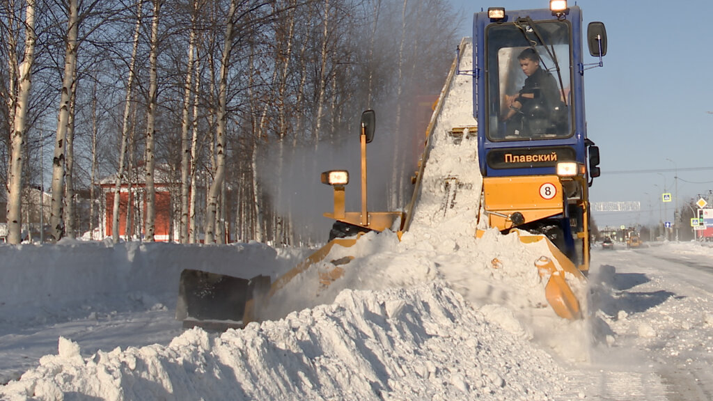 С начала сезона на полигон вывезли 610 тысяч кубометров снега