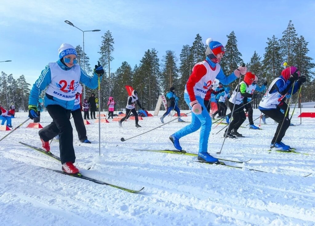 Завершился первый этап открытого Кубка города Муравленко по лыжным гонкам