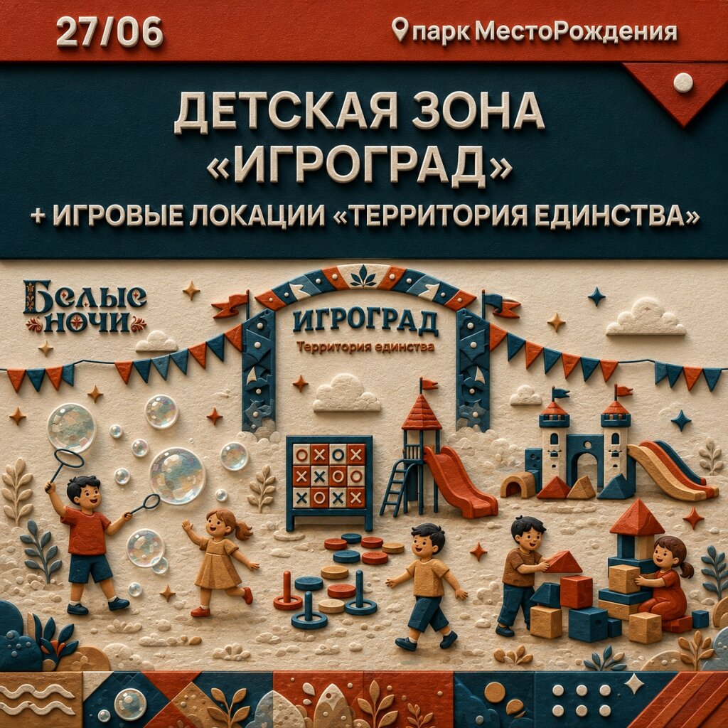 На «Белых ночах» организуют локации для детей
